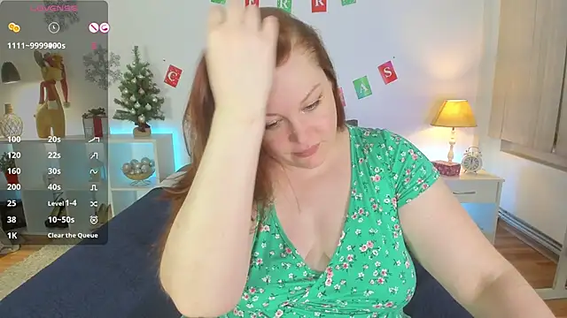 CutieGinger online show from 12, 1, 2025