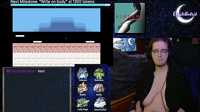CryptidIndrid online show from 21, 12, 2024