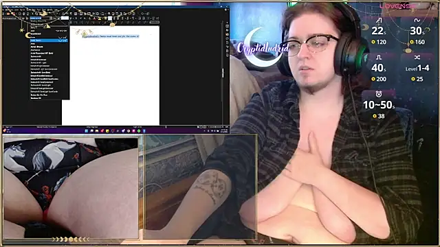 CryptidIndrid online show from 11, 2, 2025