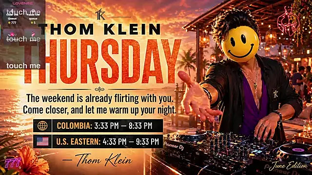 Snapshot of thomklein chatting on 11, 6, 2026 thomklein online show from 11, 6, 2026