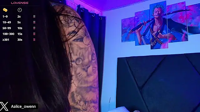 Aliceowenn online show from 7, 11, 2025