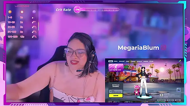 MegariaB online show from 23, 2, 2026