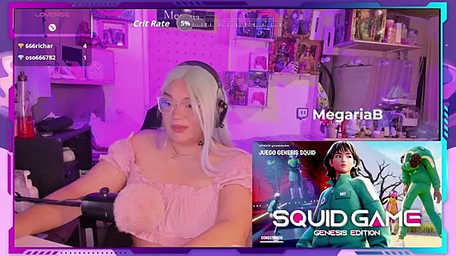 MegariaB online show from 4, 11, 2025