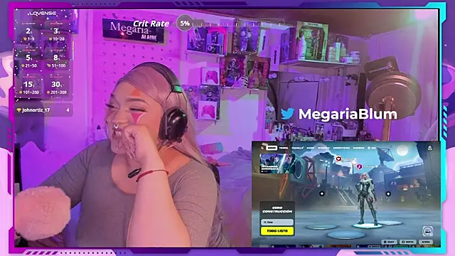 MegariaB online show from 7, 10, 2025