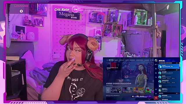 MegariaB online show from 11, 10, 2025