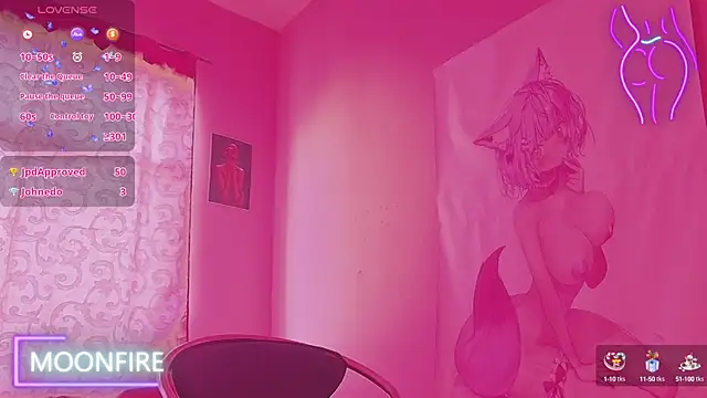 moonfiredancer online show from 28, 2, 2025