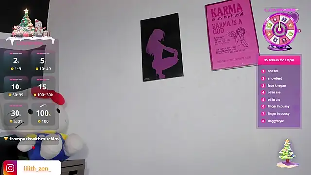 Lilith Zen online show from 3, 12, 2025