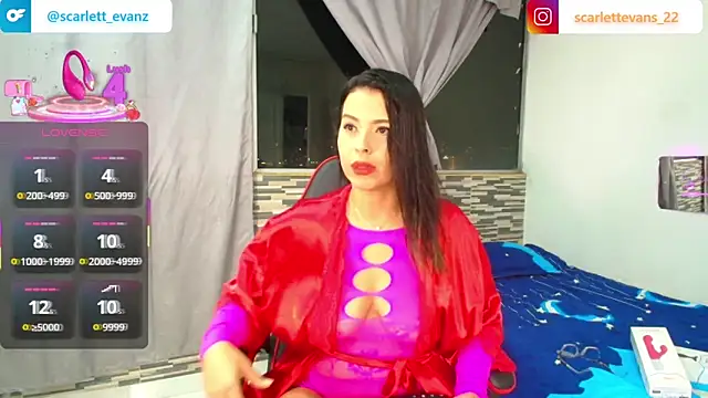 Scarlett Evanz online show from 7, 4, 2026