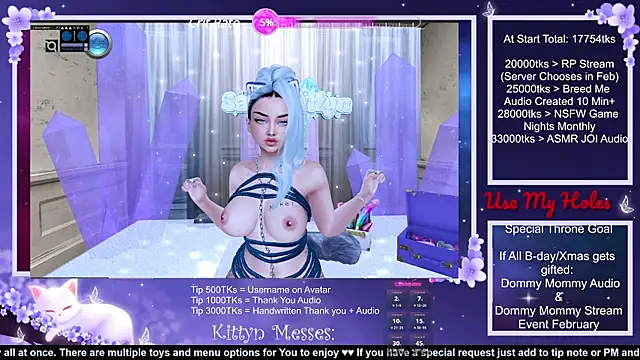 SassyKittyn online show from 13, 12, 2024