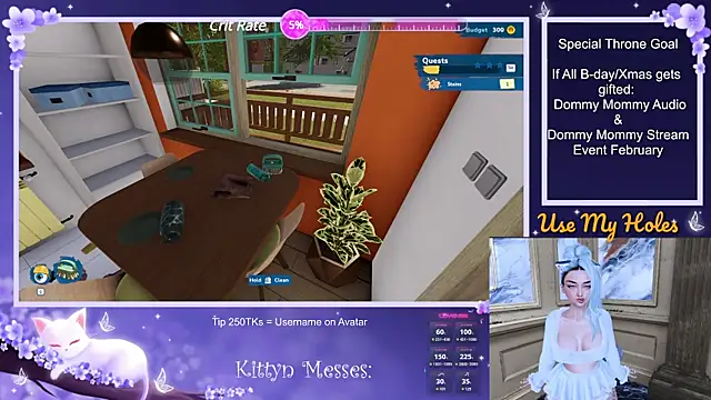 SassyKittyn online show from 18, 12, 2024