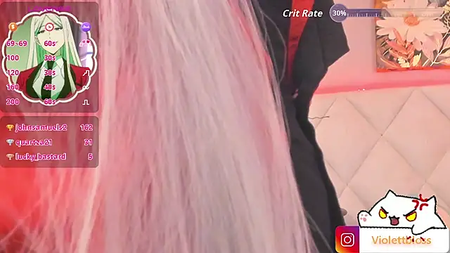 Snapshot of Violettbloss chatting on 4, 10, 2025 Violettbloss online show from 4, 10, 2025