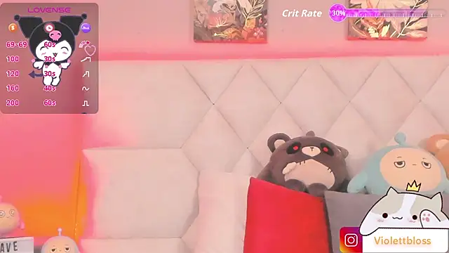 Snapshot of Violettbloss chatting on 7, 11, 2025 Violettbloss online show from 7, 11, 2025