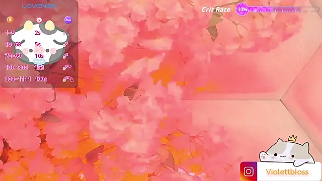 Snapshot of Violettbloss chatting on 10, 9, 2025 Violettbloss online show from 10, 9, 2025