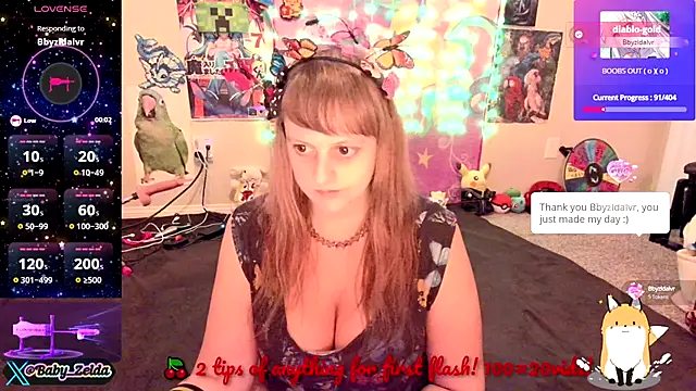 BabyZelda online show from 26, 9, 2025