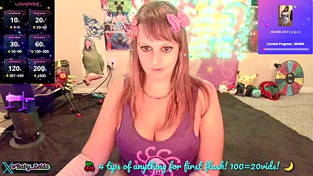 BabyZelda online show from 15, 11, 2025