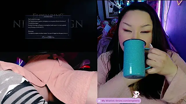 Snapshot of EmGreens chatting on 10, 1, 2026 EmGreens online show from 10, 1, 2026