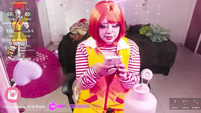 MilkyXSakura online show from 26, 9, 2025