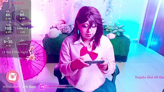 MilkyXSakura online show from 20, 2, 2025