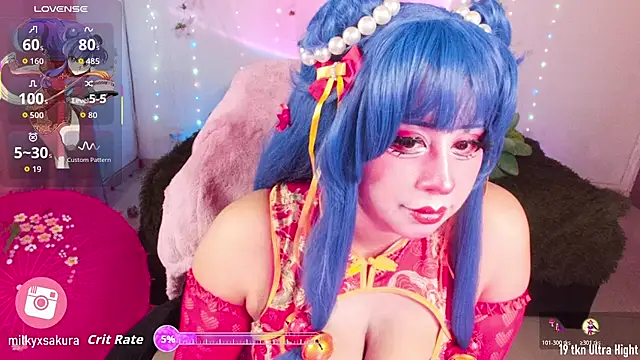 MilkyXSakura online show from 19, 10, 2025