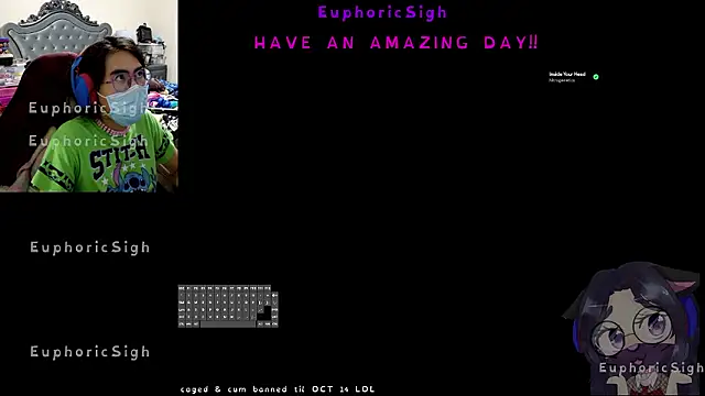 EuphoricSigh online show from 14, 7, 2026