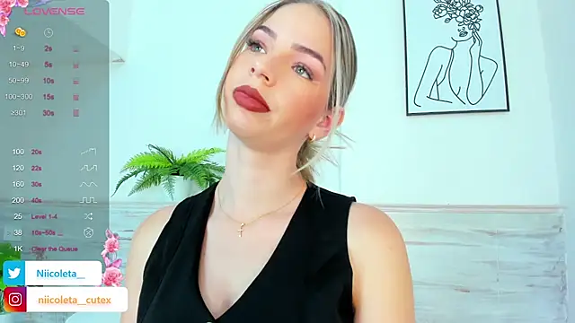 Niicoleta online show from 2, 3, 2025