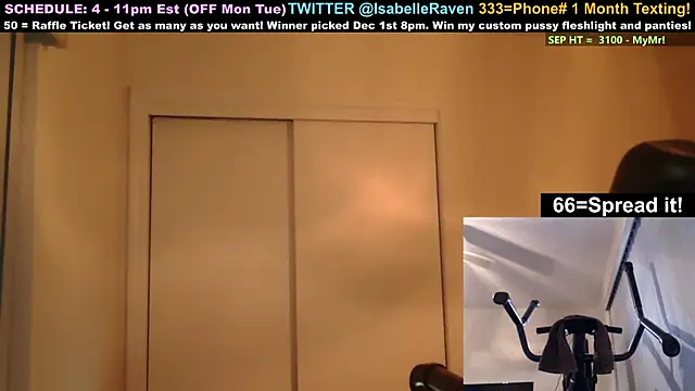 IsabelleRaven online show from 20, 9, 2025