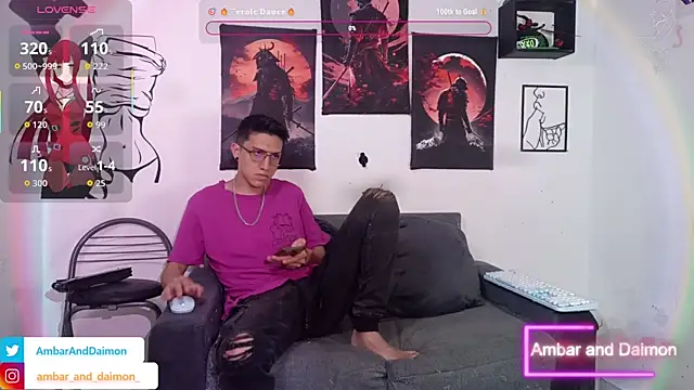 Ambar and daimon  online show from 21, 10, 2025