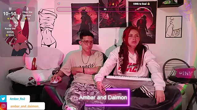 Ambar and daimon  online show from 24, 9, 2025