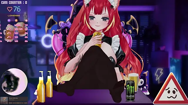 LewdKira VT online show from 18, 4, 2026