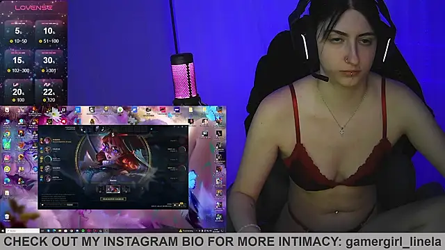 Gamergirl-Linela online show from 2, 3, 2026