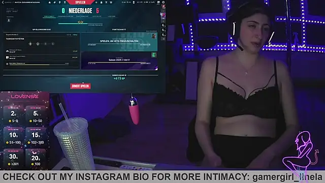 Gamergirl-Linela online show from 8, 10, 2025
