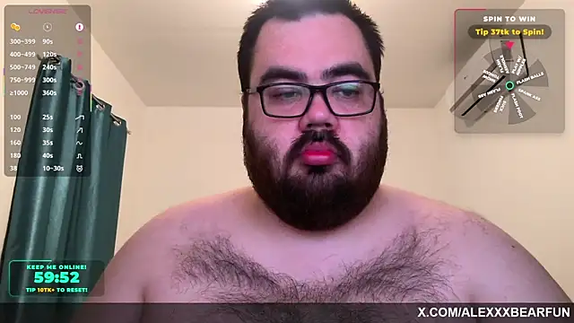 alexxxbear online show from 22, 2, 2026