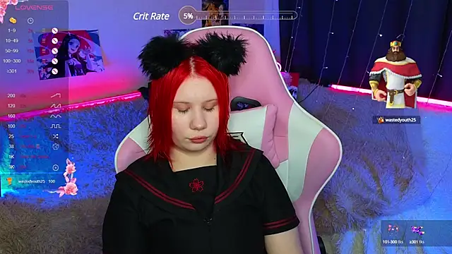 Little kitsune1707 online show from 26, 2, 2025