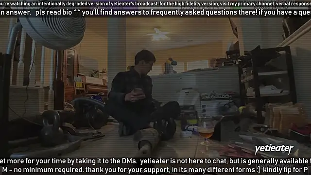 Snapshot of yetieater chatting on 14, 1, 2025 yetieater online show from 14, 1, 2025