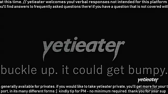 Snapshot of yetieater chatting on 25, 6, 2026 yetieater online show from 25, 6, 2026