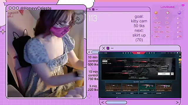 HoneyyCeleste online show from 15, 6, 2026