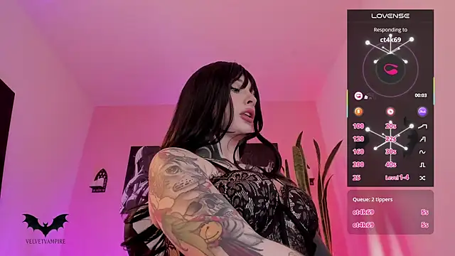 VelvetVampiree online show from 6, 11, 2025