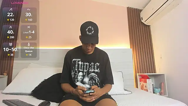 Brunette  boy online show from 10, 9, 2025