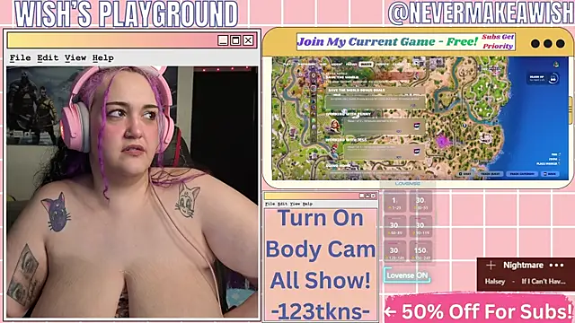 nevermakeawish online show from 18, 4, 2026