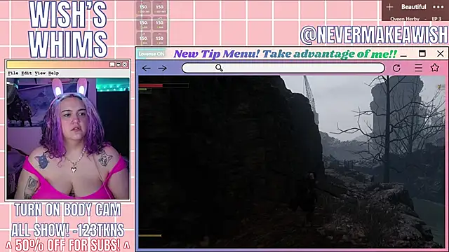Snapshot of nevermakeawish chatting on 2, 7, 2026 nevermakeawish online show from 2, 7, 2026