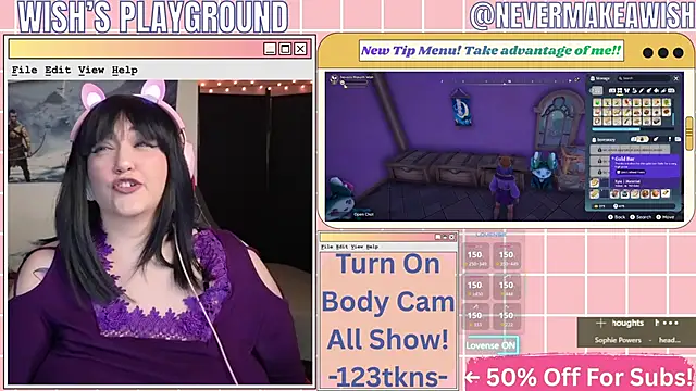 nevermakeawish online show from 10, 3, 2026