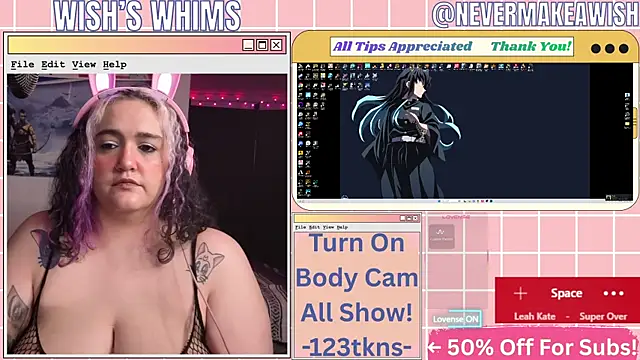 Snapshot of nevermakeawish chatting on 18, 7, 2026 nevermakeawish online show from 18, 7, 2026