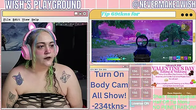 nevermakeawish online show from 12, 2, 2026