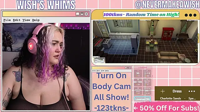 Snapshot of nevermakeawish chatting on 17, 7, 2026 nevermakeawish online show from 17, 7, 2026