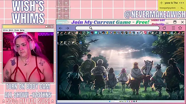nevermakeawish online show from 15, 5, 2026