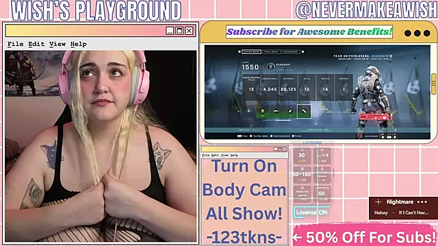 nevermakeawish online show from 3, 4, 2026