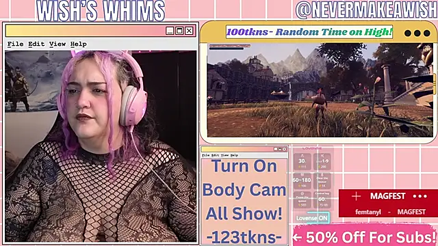 Snapshot of nevermakeawish chatting on 5, 6, 2026 nevermakeawish online show from 5, 6, 2026