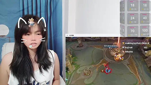 Snapshot of Duolamei chatting on 14, 10, 2025 Duolamei online show from 14, 10, 2025