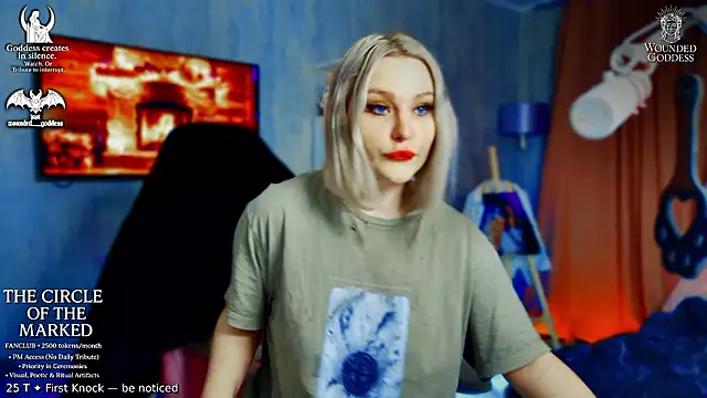 Wounded Goddess  online show from 8, 2, 2026