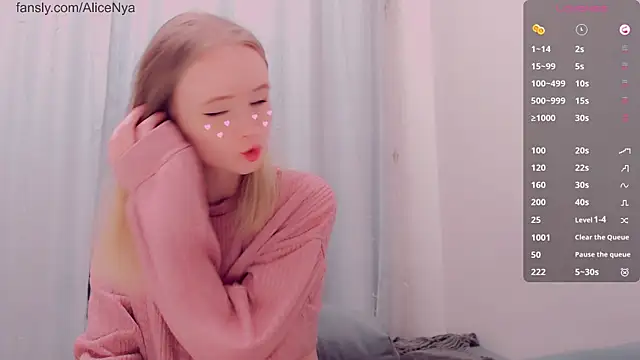 AliceNya cute online show from 8, 1, 2026